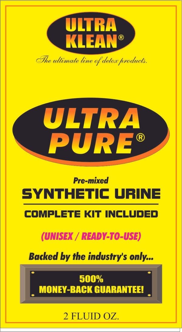 Ultra Pure Synthetic Urine Front Picture